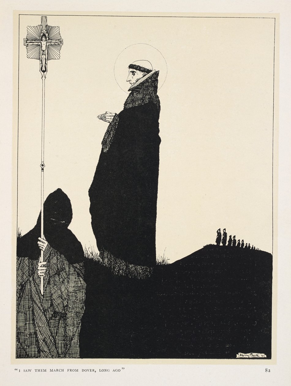 Den døende patriot. "Jeg så dem marchere fra Dover for længe siden" af Harry Clarke