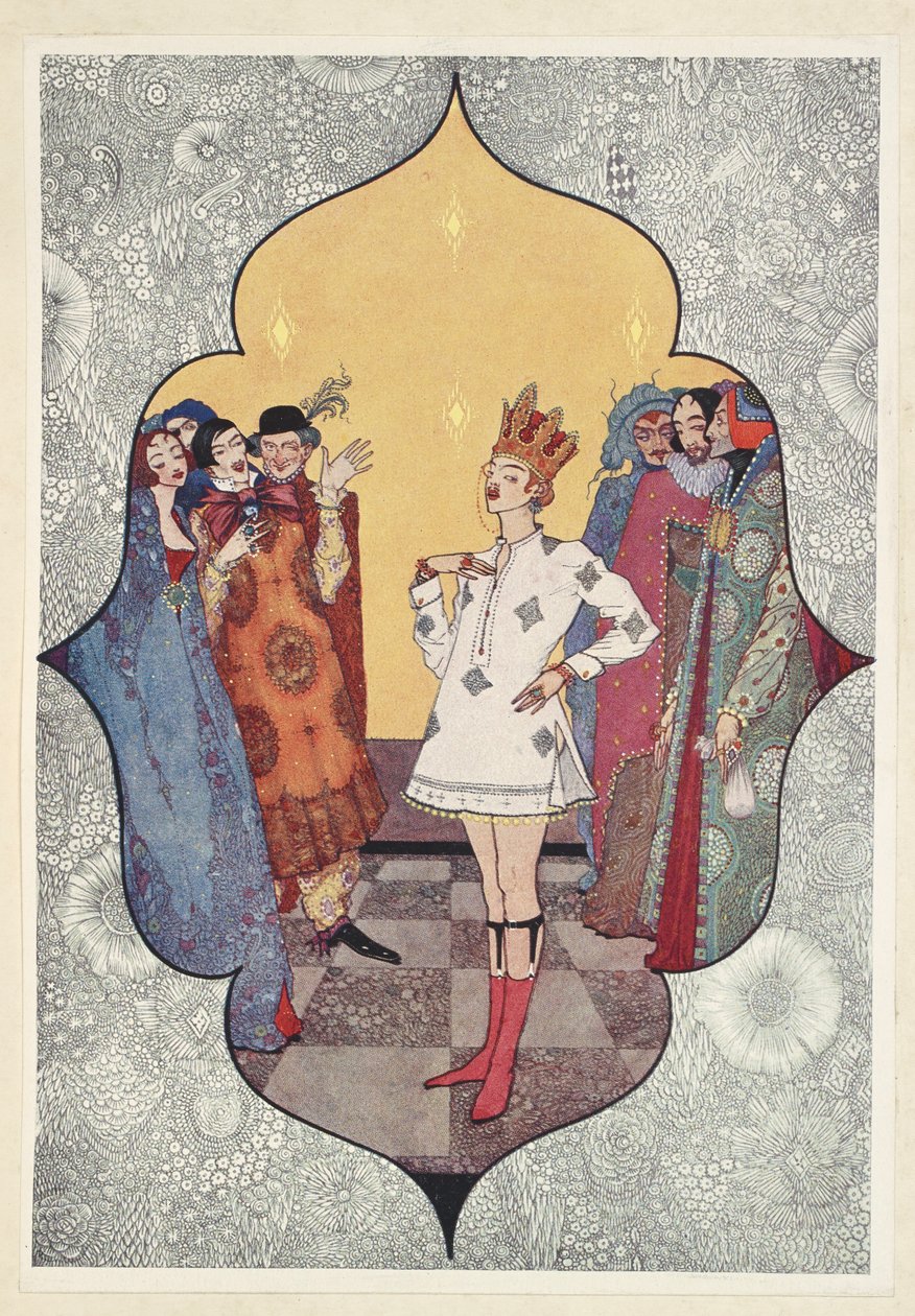 Kejserens nye klæder. Åh, hvor ser de godt ud! Hvor passer de kapitalisk! af Harry Clarke
