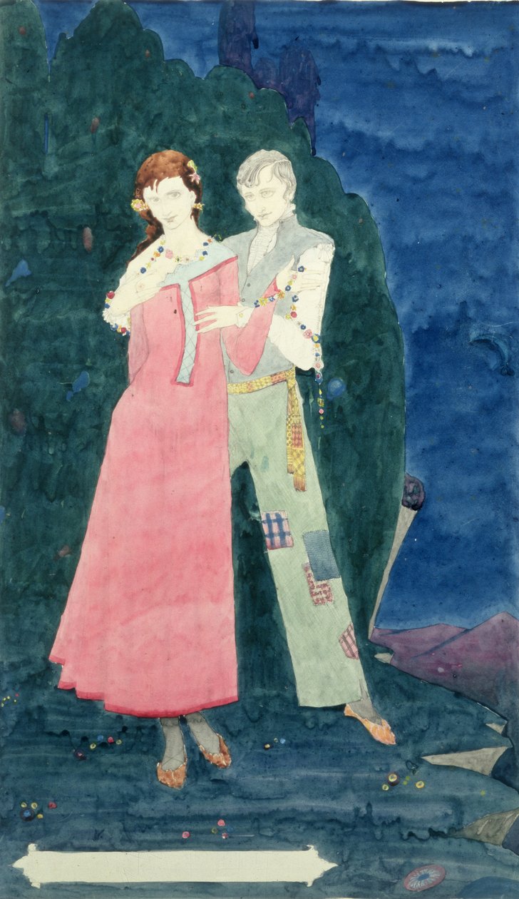 The Playboy of the Western World af J.M Synge (1861-1909), design til Geneva Window af Harry Clarke