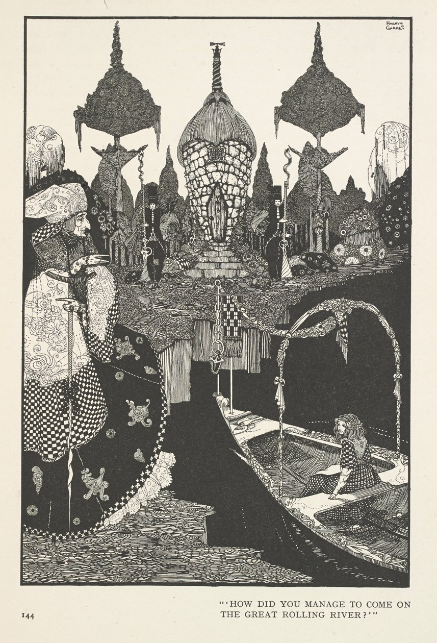 Snedronningen. Hvordan lykkedes det dig at komme på den store bølgende flod? af Harry Clarke