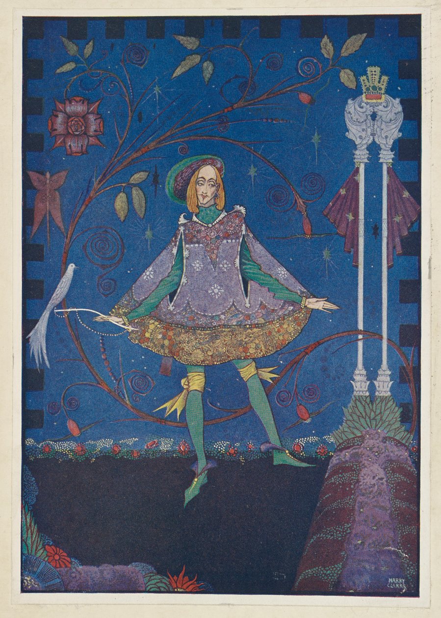 Svinehyrden. På prinsens fars grav voksede der en rosenbusk, illustration fra 