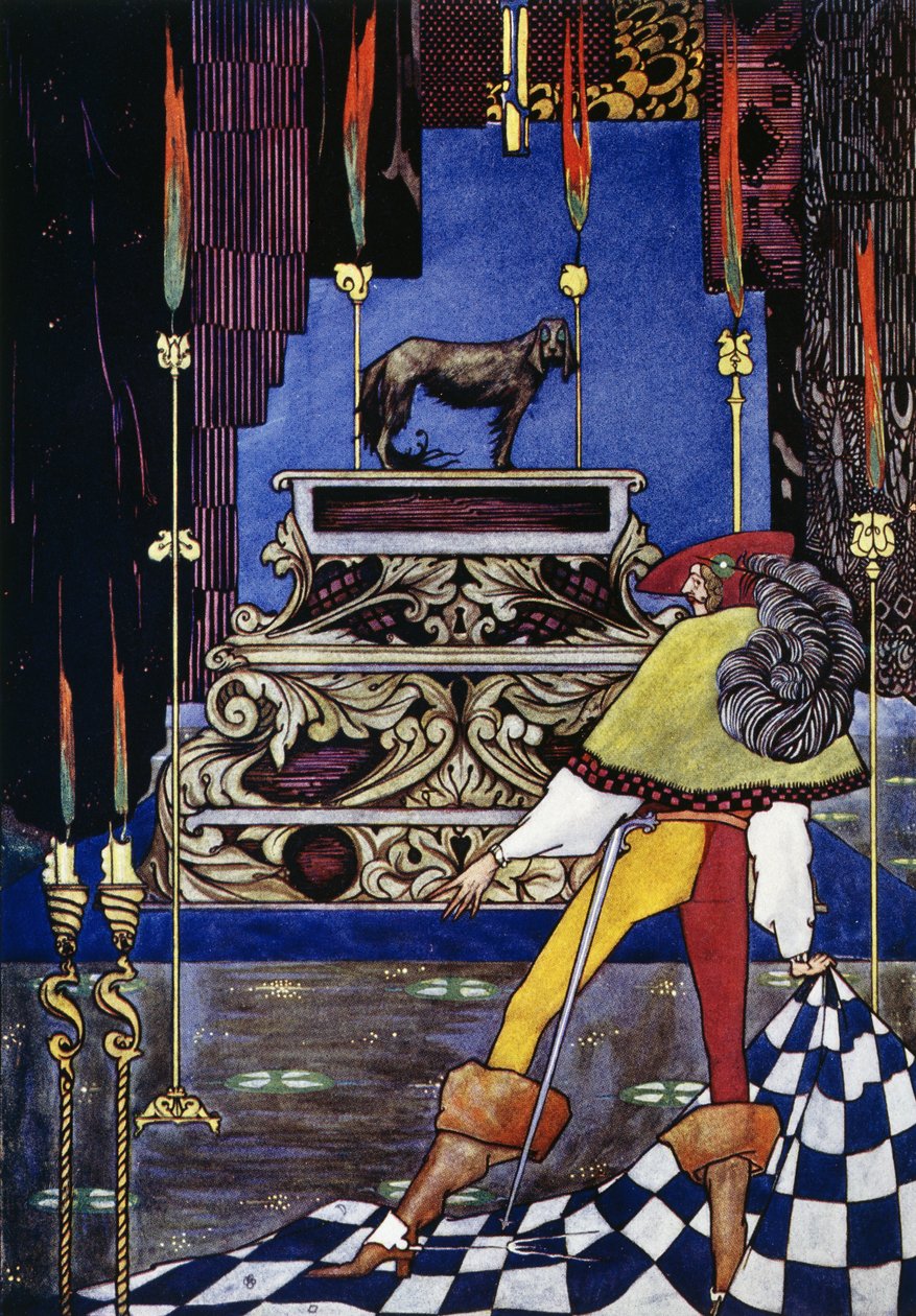 Tinderbox, eventyr af HC Andersen (1805-1875), illustration af Harry Clarke (1890-1931) af Harry Clarke