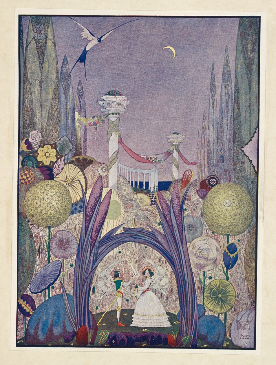 Tommelise Hun burde være dronning af alle blomster. af Harry Clarke
