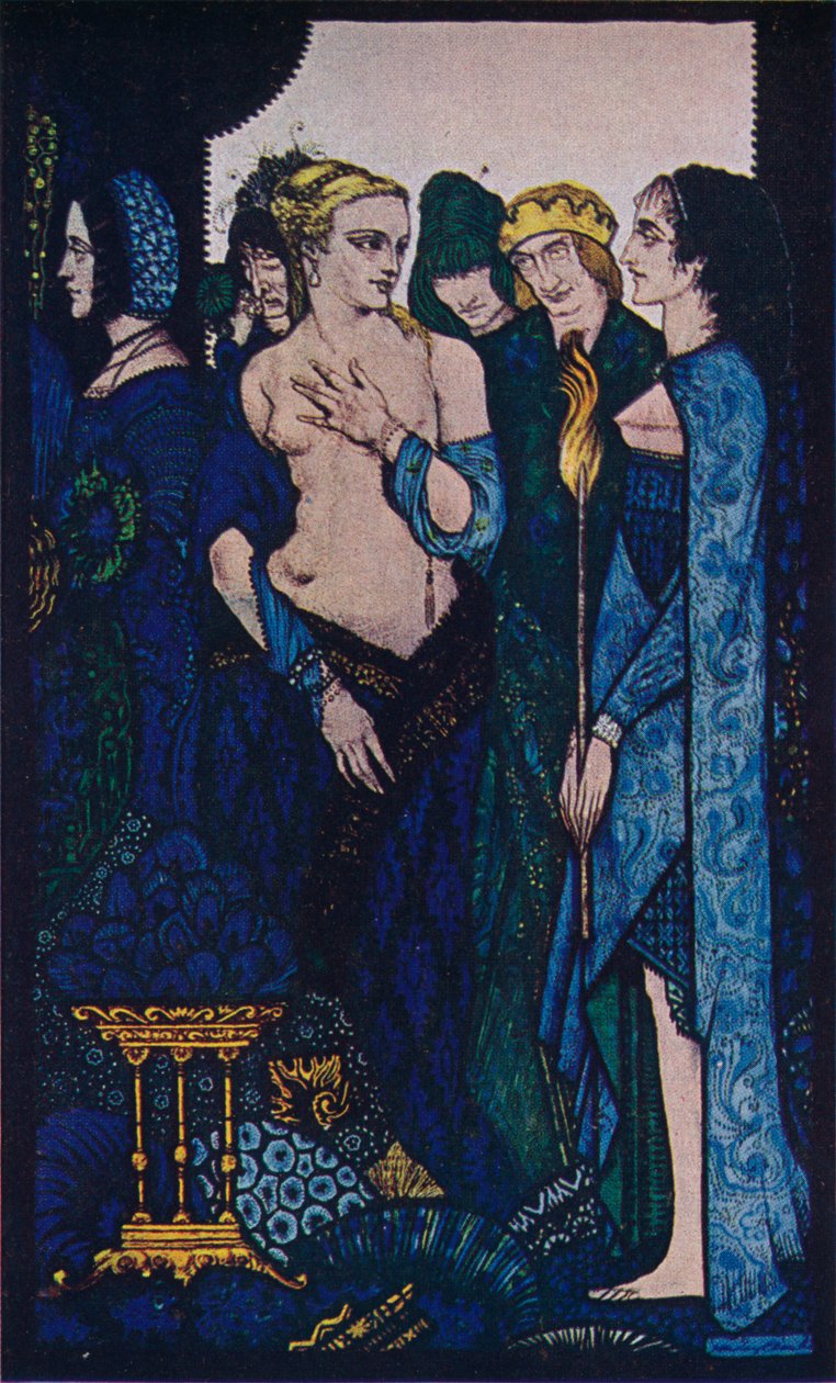 Vi navngav Lucrezia Crivelli og Titians Lady, c1910 af Harry Clarke