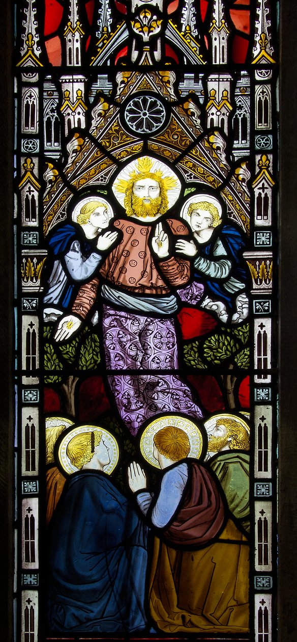 Derwen, St Mary, James Powell & Sons, Harry Wooldridge, The Annunciation, 1869 af Harry Ellis Wooldridge