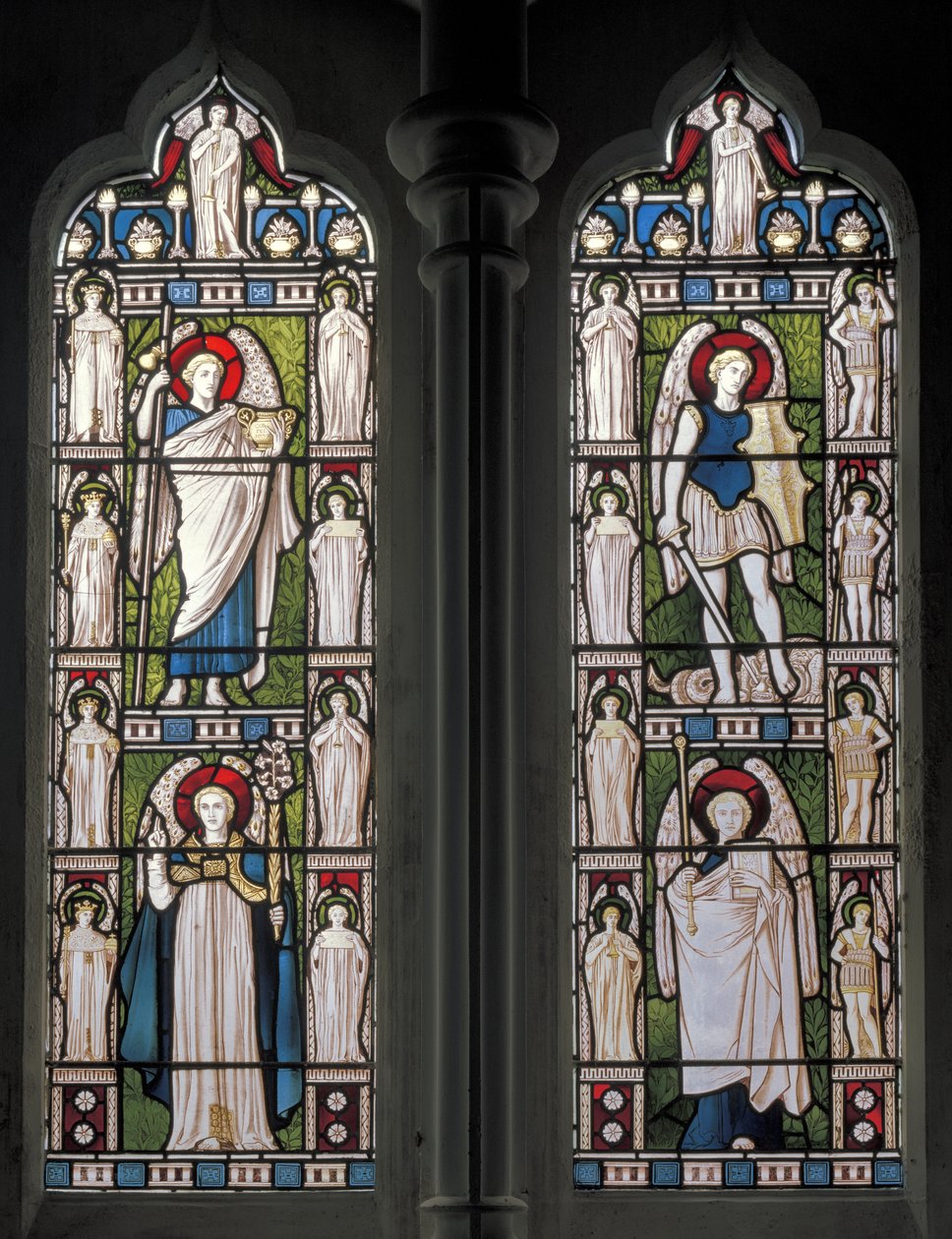 Minley, St. Andrew, James Powell & Sons, Harry Ellis Wooldridge, Angels & Archangels, 1870 af Harry Ellis Wooldridge