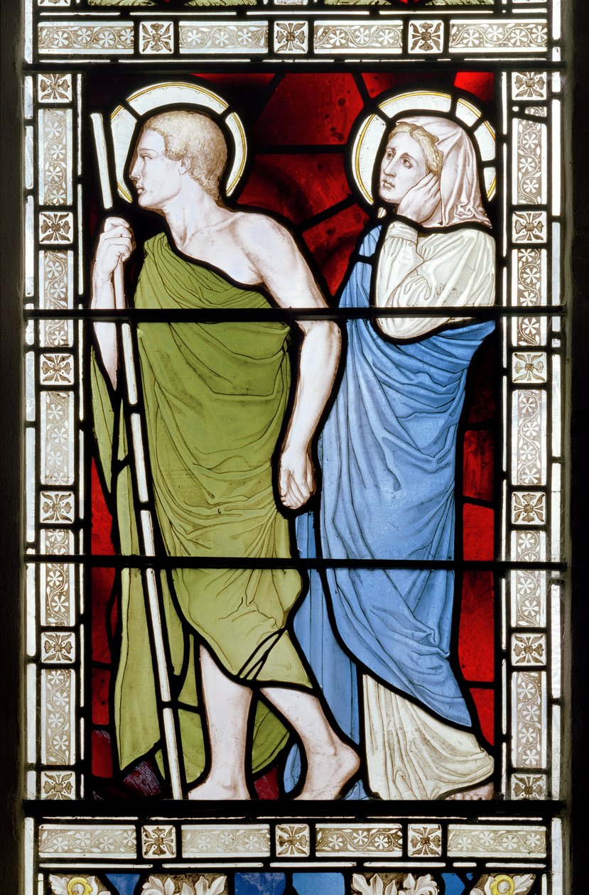 The Crucifixion sidepanel, East Window, 1872 (farvet glas) af Harry Ellis Wooldridge