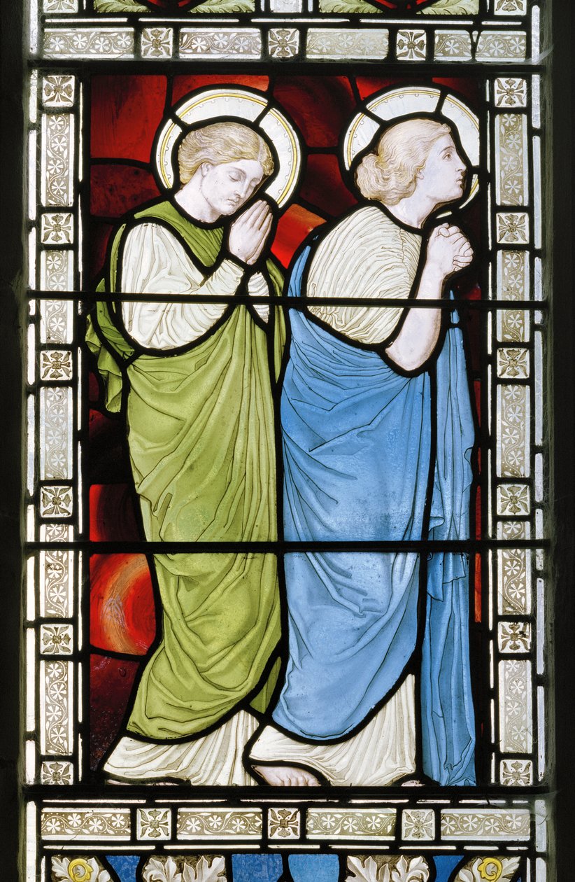 The Crucifixion sidepanel, East Window, 1872 (farvet glas) af Harry Ellis Wooldridge