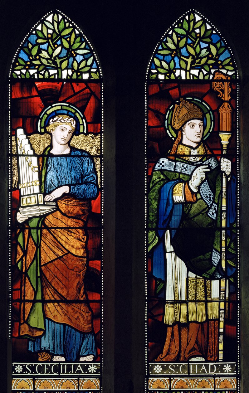 Thursford, St. Andrew, James Powell & Sons, Harry Wooldridge, St. Cecilia & St. Chad, 1873 af Harry Ellis Wooldridge