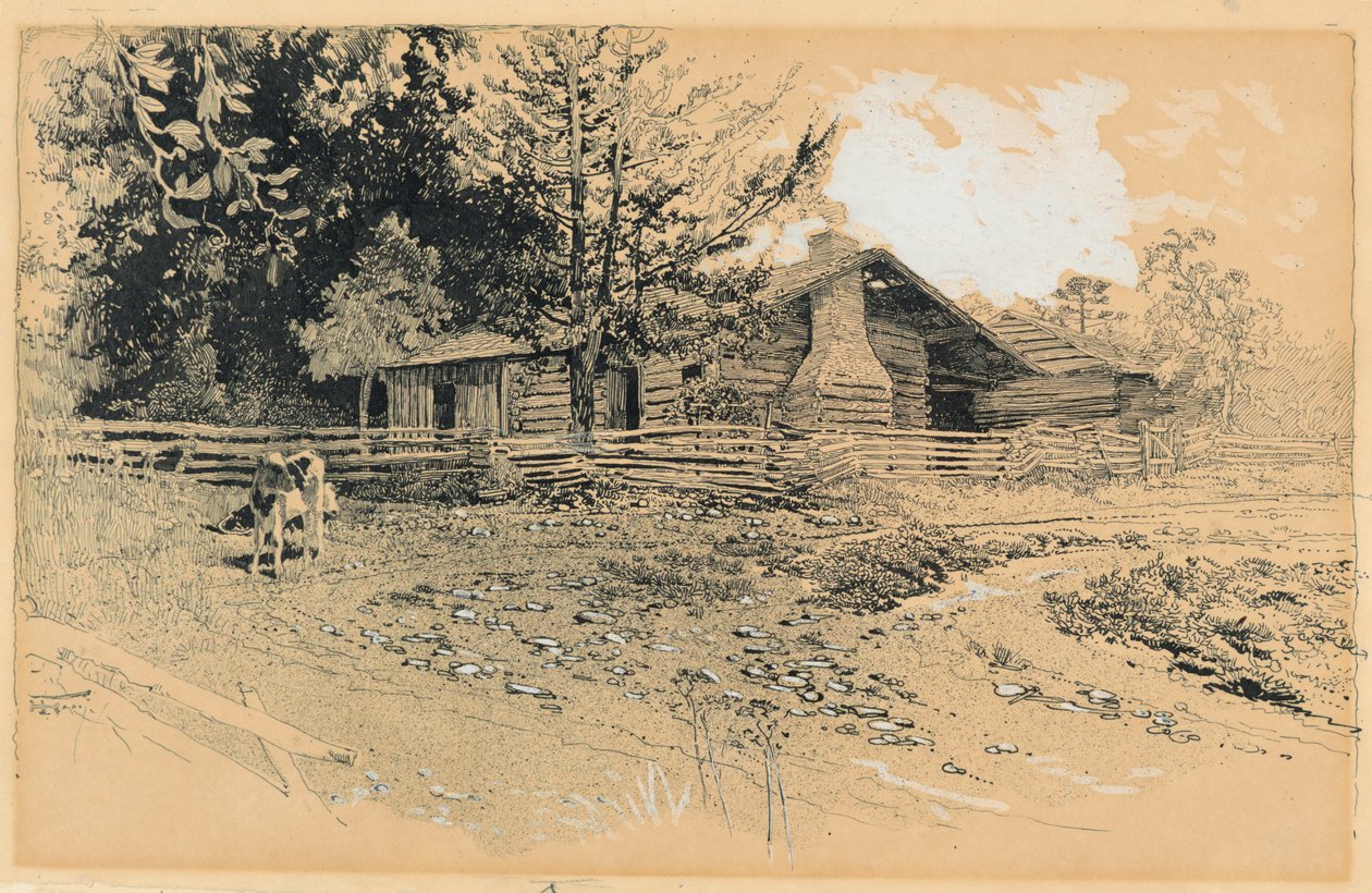 Snodgrass Farmhouse, Chickamauga af Harry Fenn