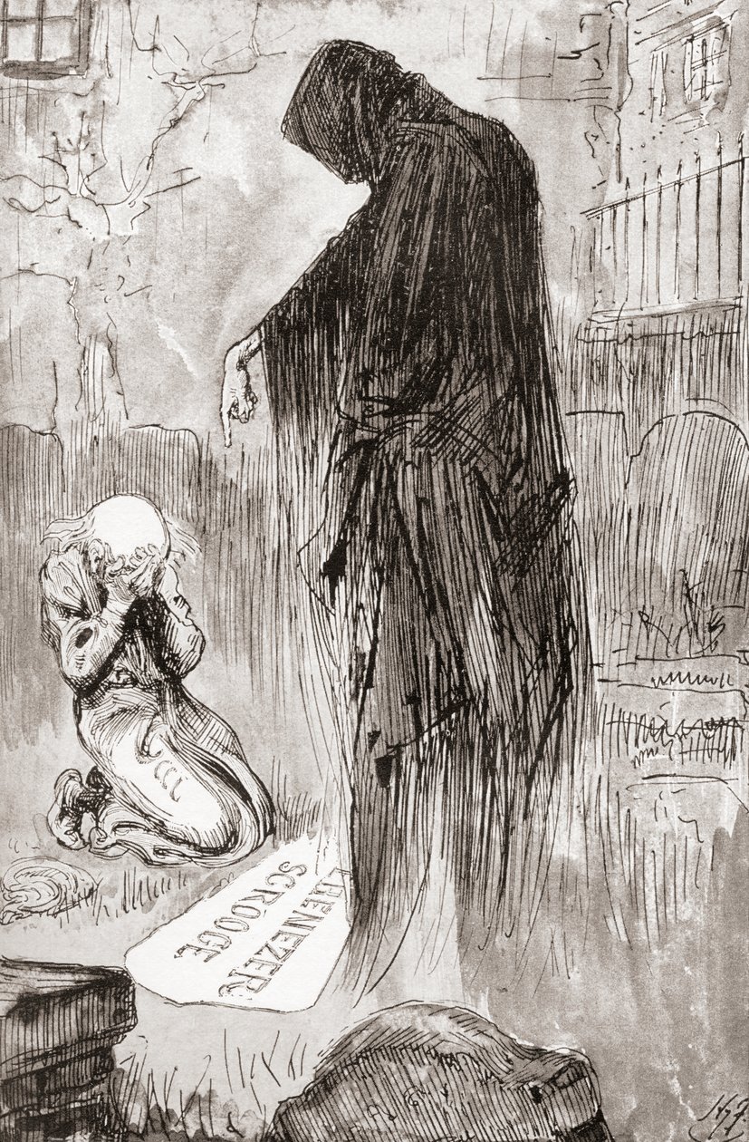 Illustration til A Christmas Carol fra The Christmas Books af Charles Dickens af Harry Furniss