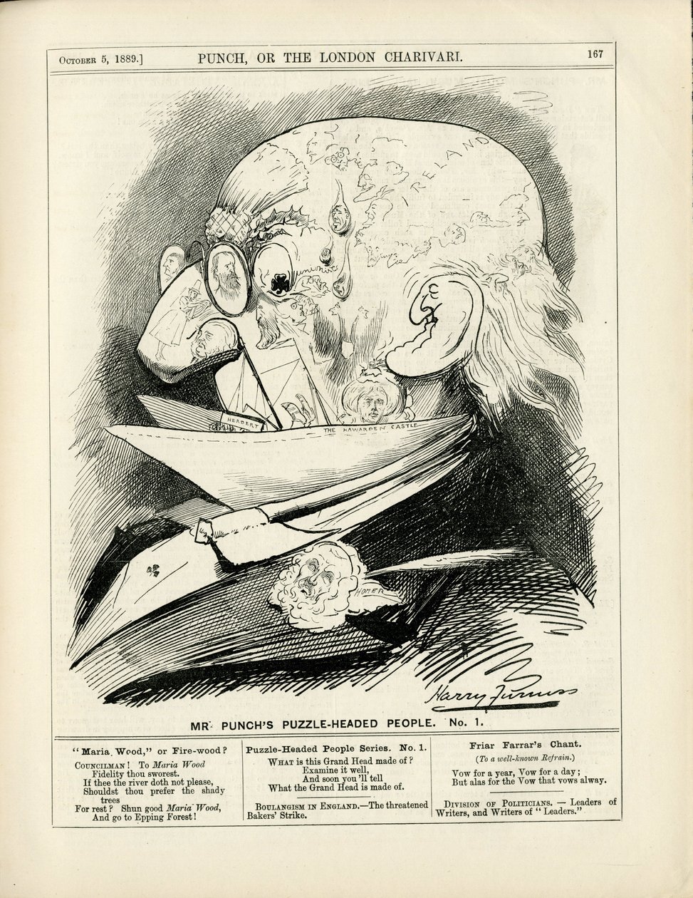 Illustration af Harry Furniss (1854-1925) i Punch af Harry Furniss