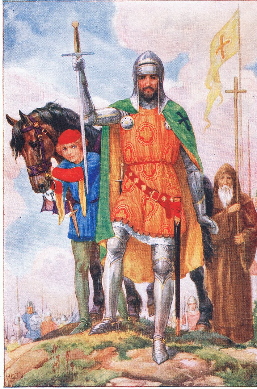 Stormesteren af Alicantara og eremitten (fra Stormesteren af Alcantara), illustration fra 