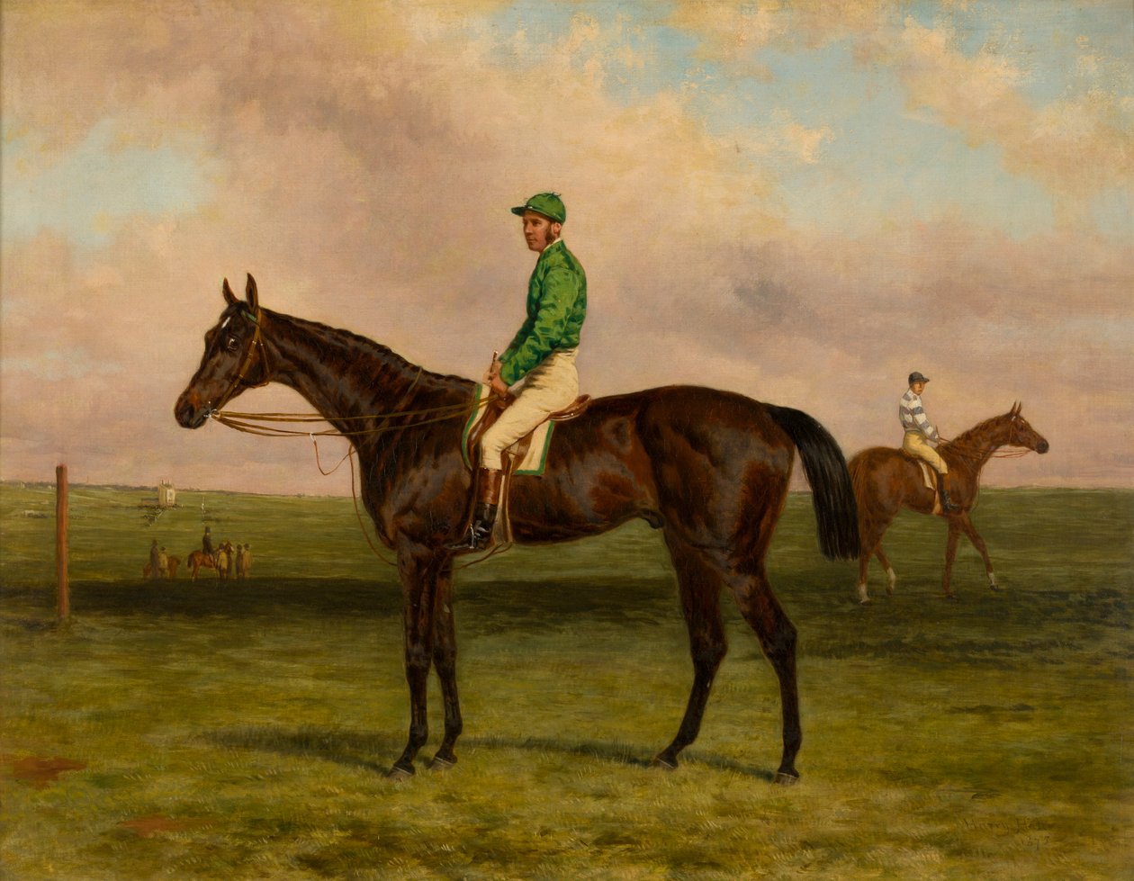 Galopin med Jockey Up, ca. 1875 (olie på lærred) af Harry Hall