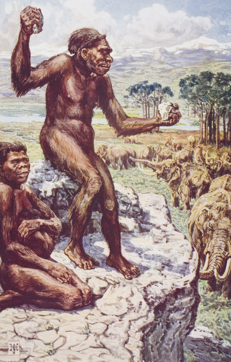 Neanderthal Mankind, illustration fra 