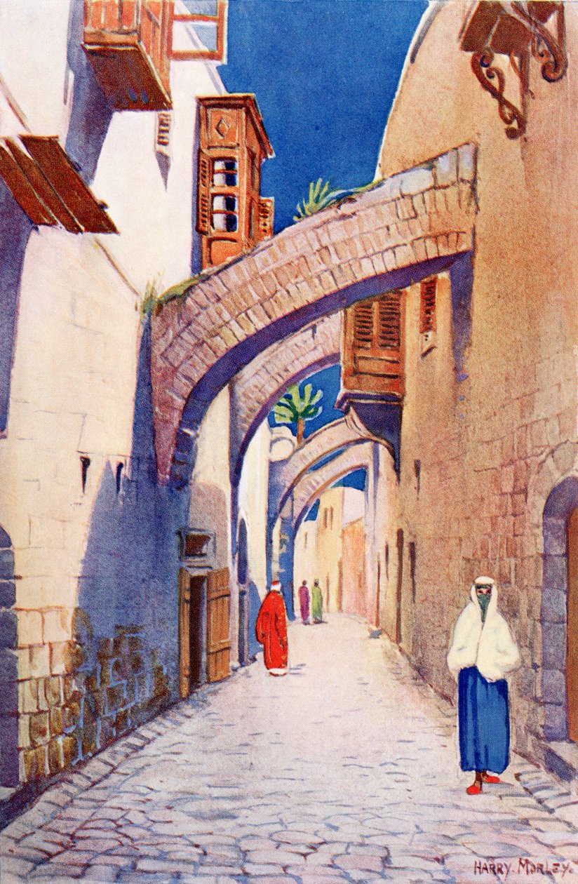 Via Dolorosa, Jerusalem, Palæstina, ca. 1910, fra A Book of Modern Palestine af Richard Penlake pub. ca. 1910 af Harry Morley