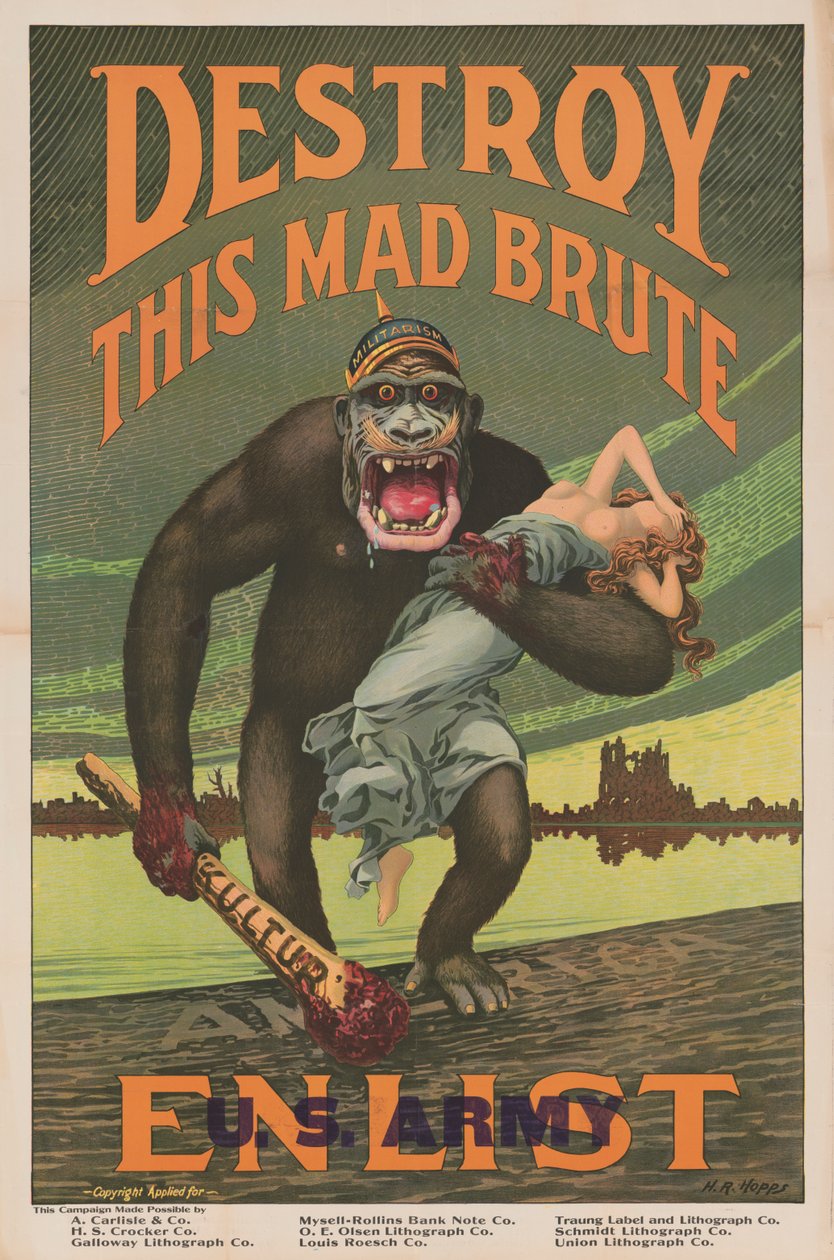 Ødelæg denne Mad Brute Enlist - U.S. Army af Harry R. Hopps