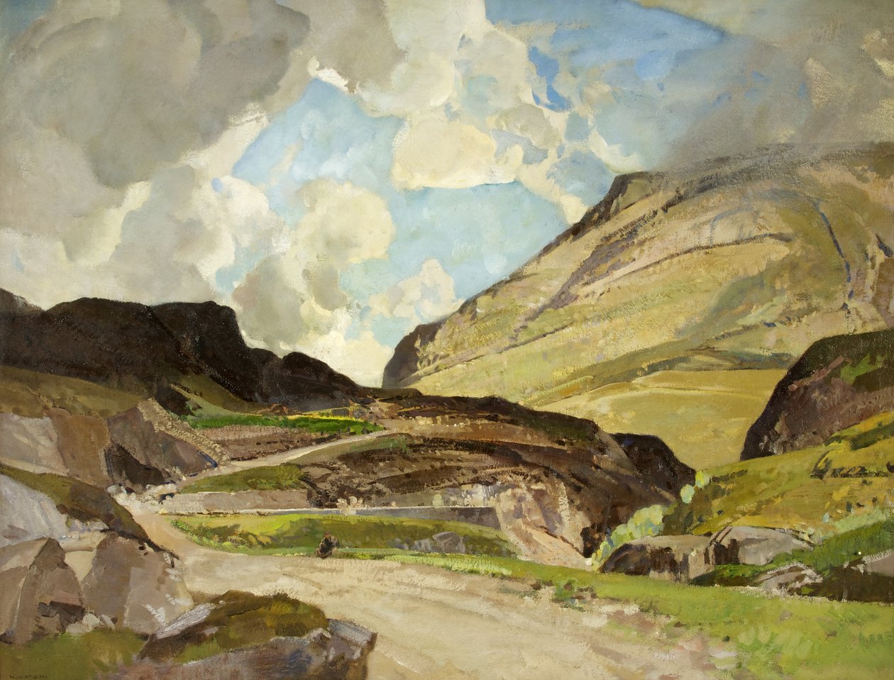 The Pass of Glencoe (olie på lærred) af Harry Watson