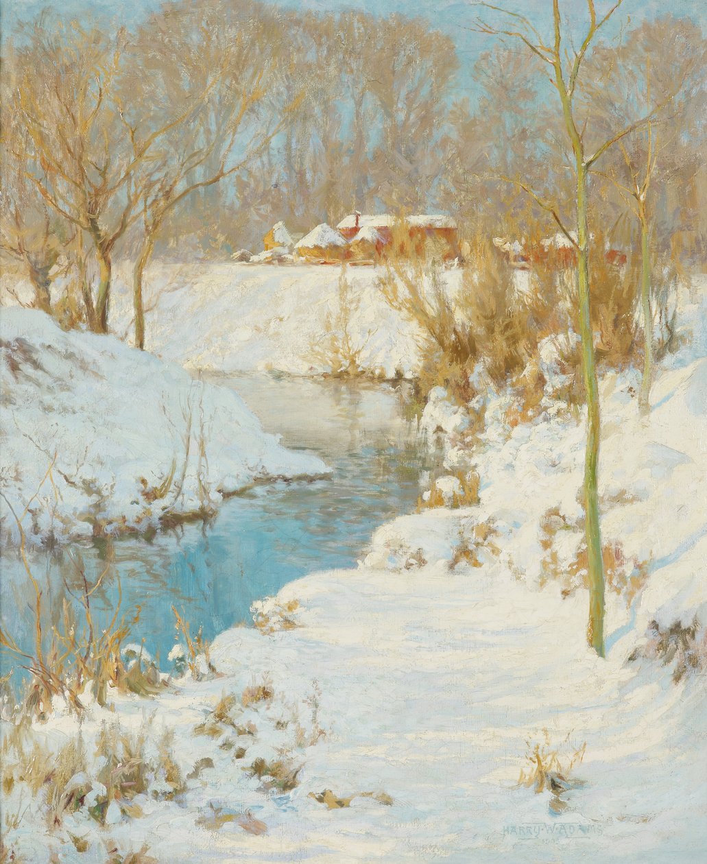 Et vintersolskin, 1903 af Harry William Adams