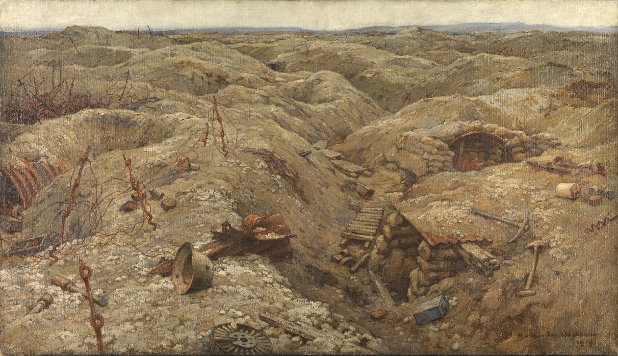 Øde - Skyttegrave Nord for Lens af Harry van der Weyden