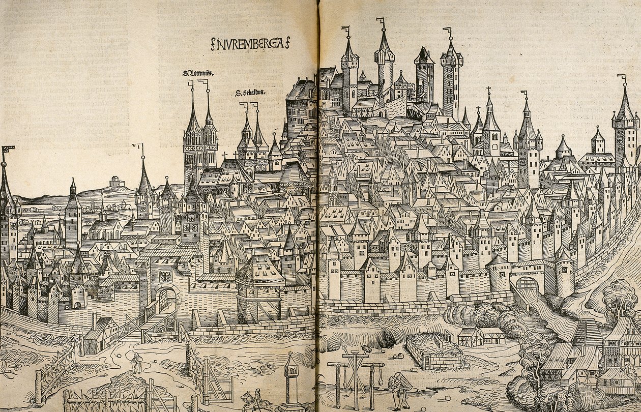 Nürnberg, Tyskland af Hartmann Schedel