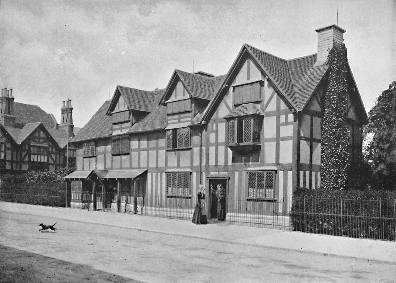 Shakespeares hus, Stratford-On-Avon, c1896 af Harvey Barton