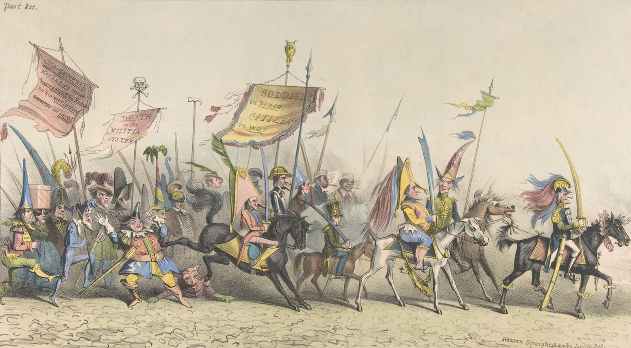 Grand Fantastical Parade, New-York, 2. december 1833. af Hassan Straightshanks