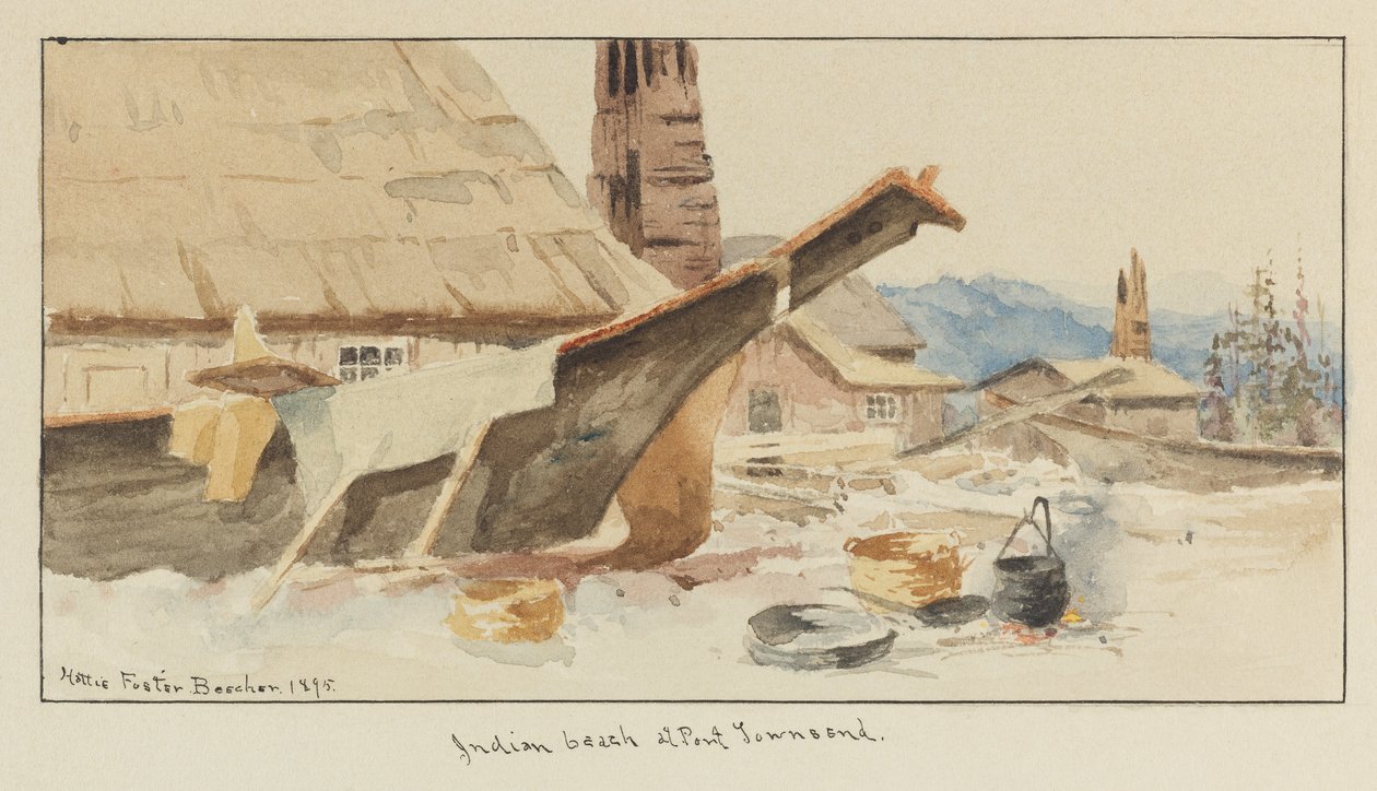 Indian Beach ved Port Townsend af Hattie Foster Beecher