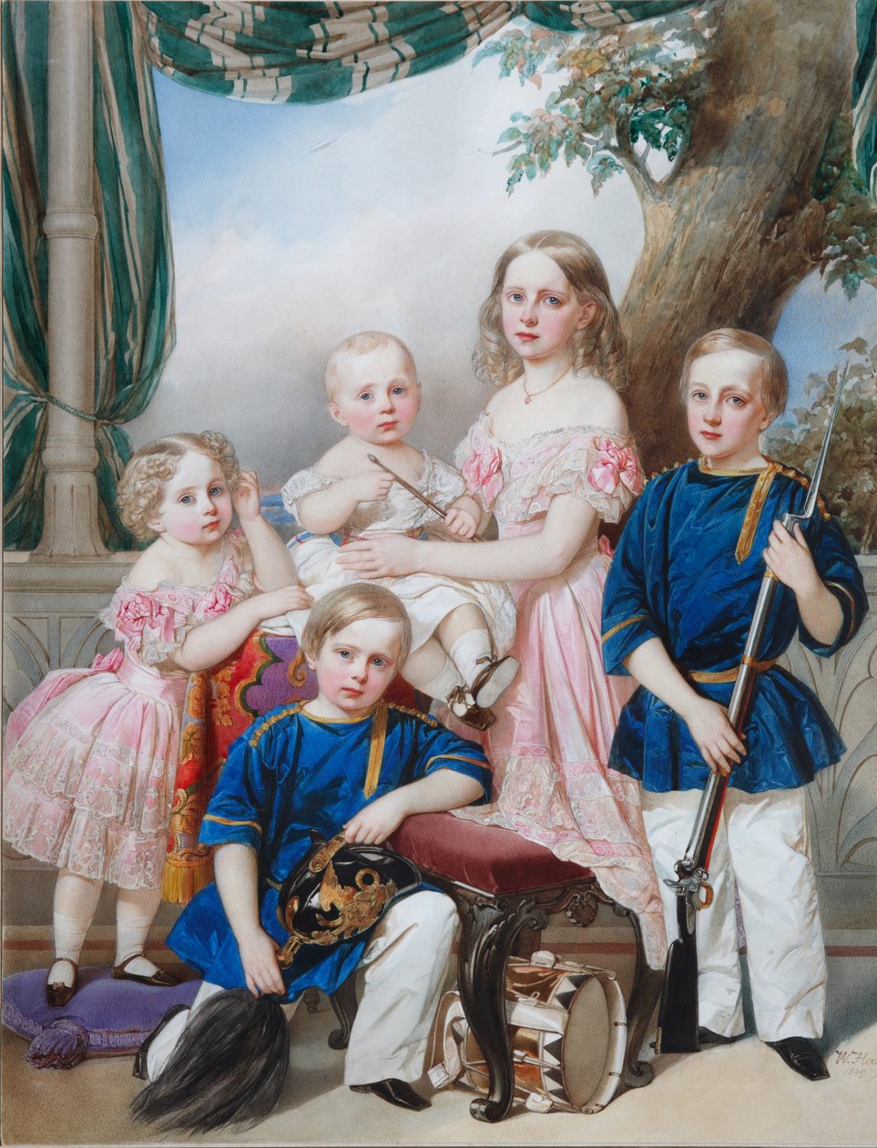 Børn af hertug Peter af Oldenburg 18121881: Alexandra, Katharine, Nikolaus, Alexander og Georg af Hau