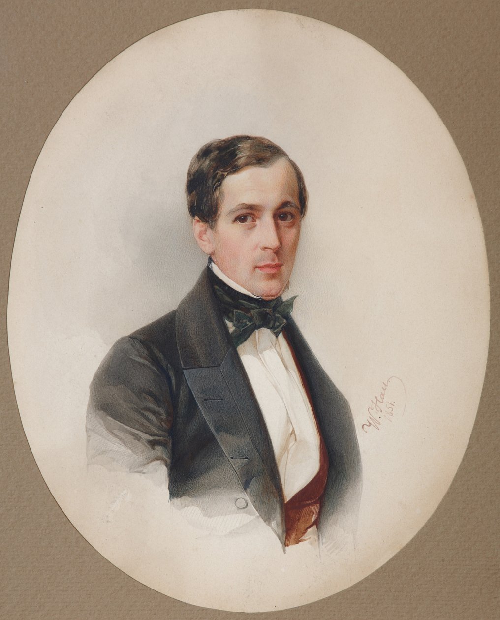 Portræt af Fjodor Nikolaevich Chelishchev 1811-1881, 1851 af Hau