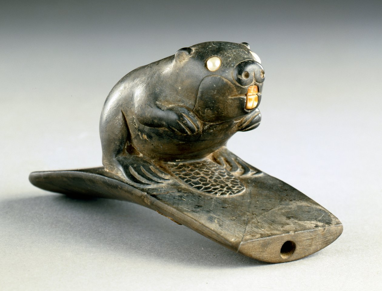 Bæverbilleder, 100 f.Kr.-200 e.Kr. (rørsten, perle og ben) af Havana Hopewell culture