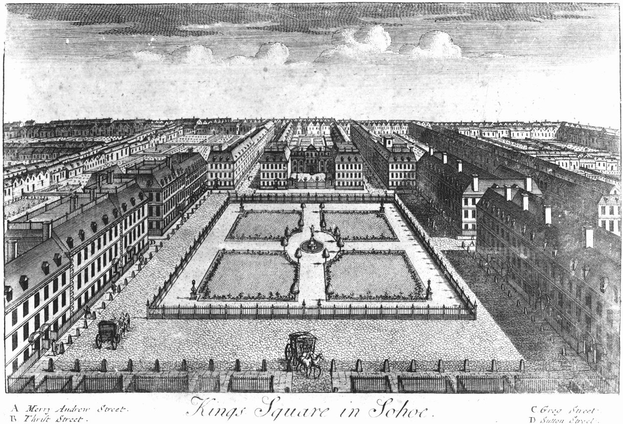 Kings Square Soho, 1720-30 af Haynes King