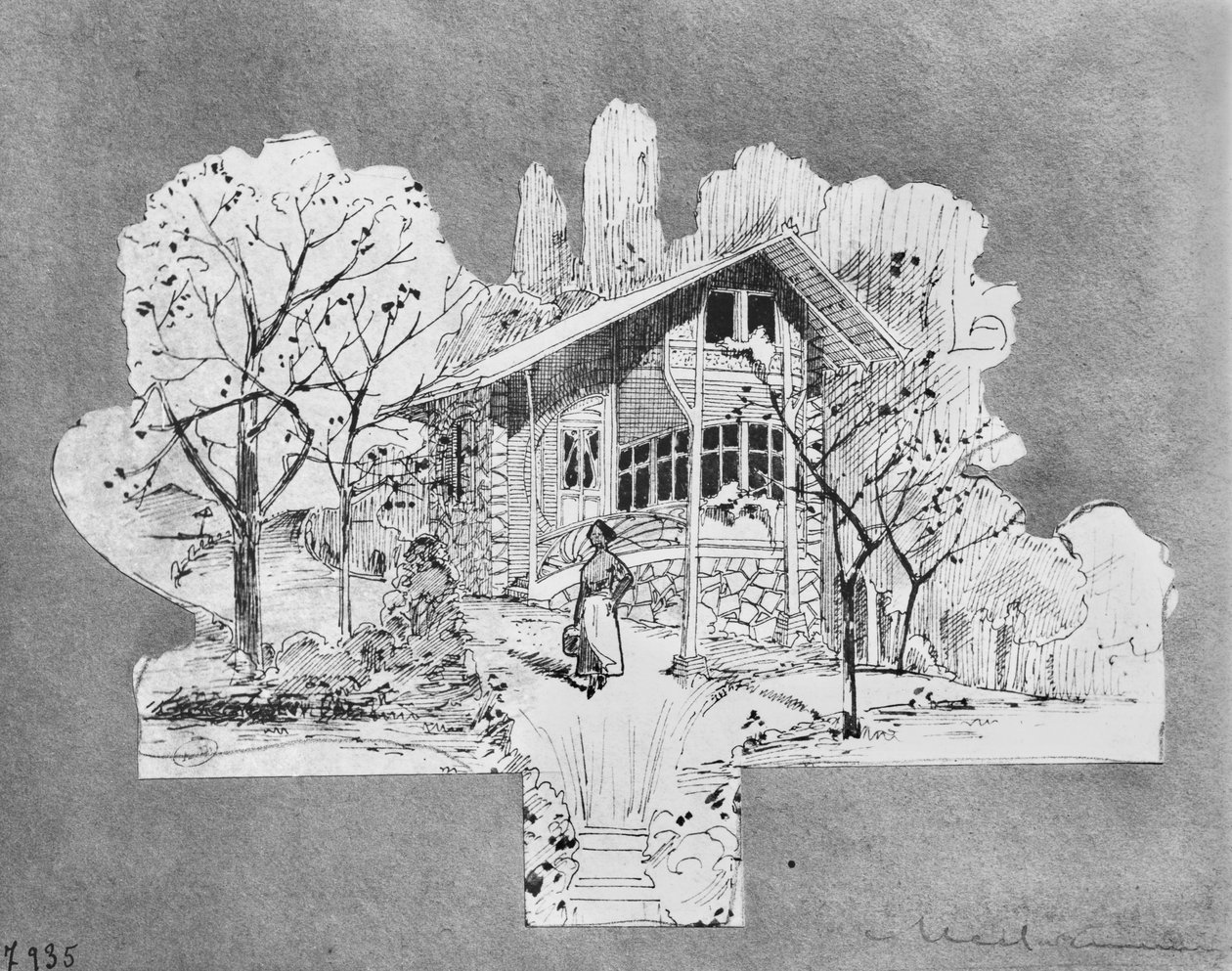 Projekt for en villa, La Maisonnette af Hector Guimard