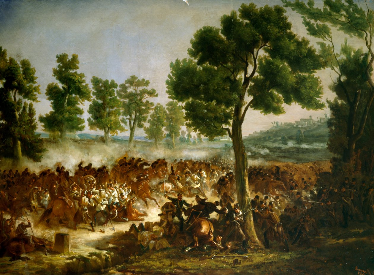 Slaget ved Montebello, 20. maj af Hector Giacomelli