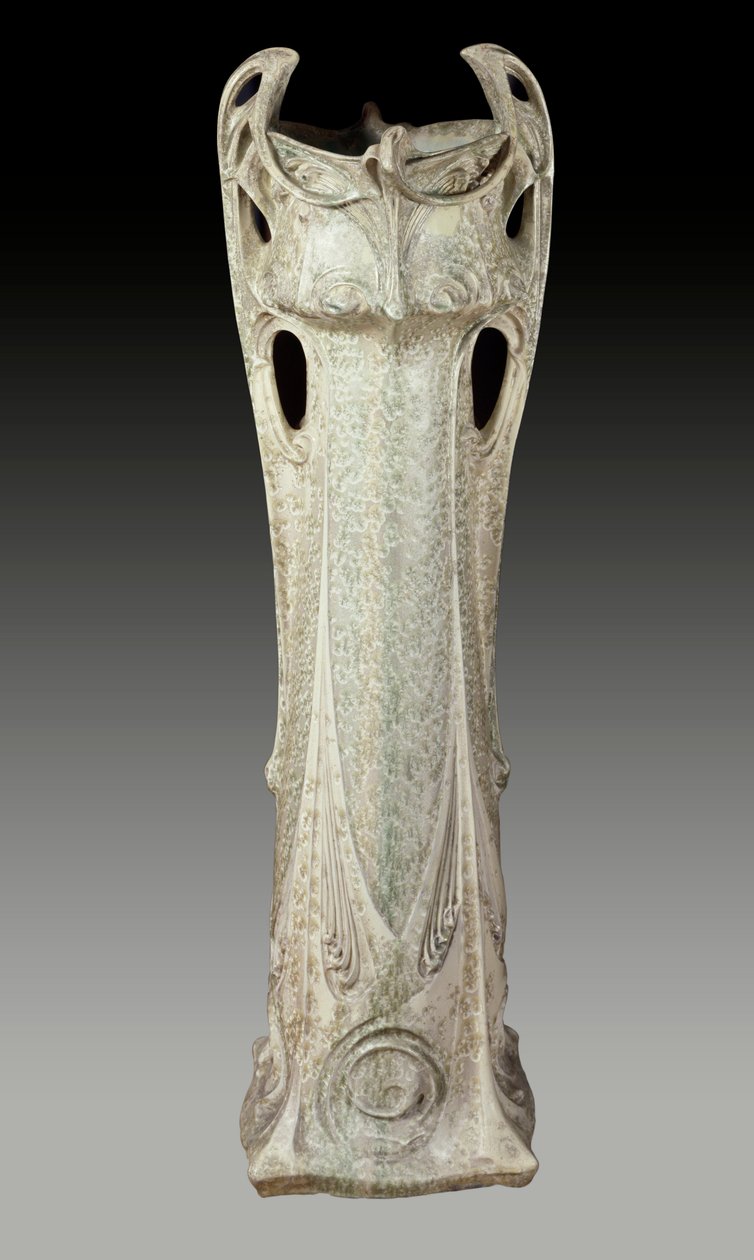 Art Nouveau: Jardiniere omkring 1902-1903 lavet af Hector Guimard (1867-1942), 20. århundrede. Sevres, Nationalmuseet for Keramik. af Hector Guimard
