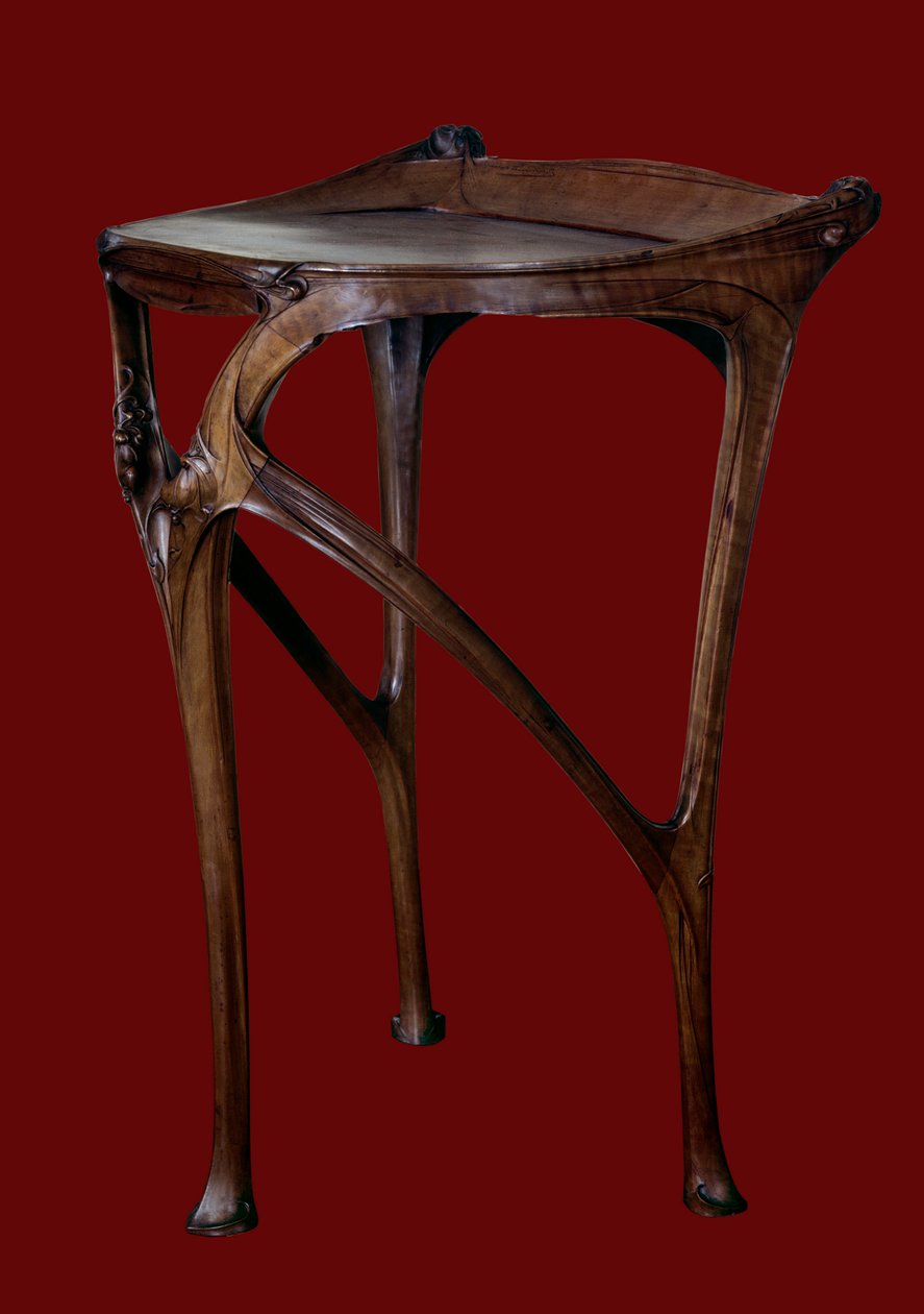 Art Nouveau: bord af pæretræ lavet af Hector Guimard (1867-1942) 1904-1907 Paris, museum for dekorativ kunst af Hector Guimard