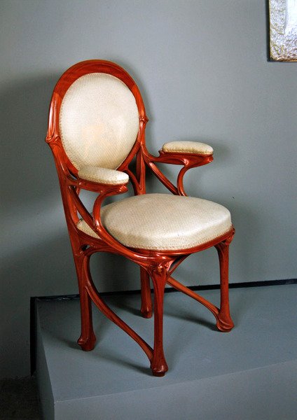 Stol, ca. 1898 (valnød) af Hector Guimard