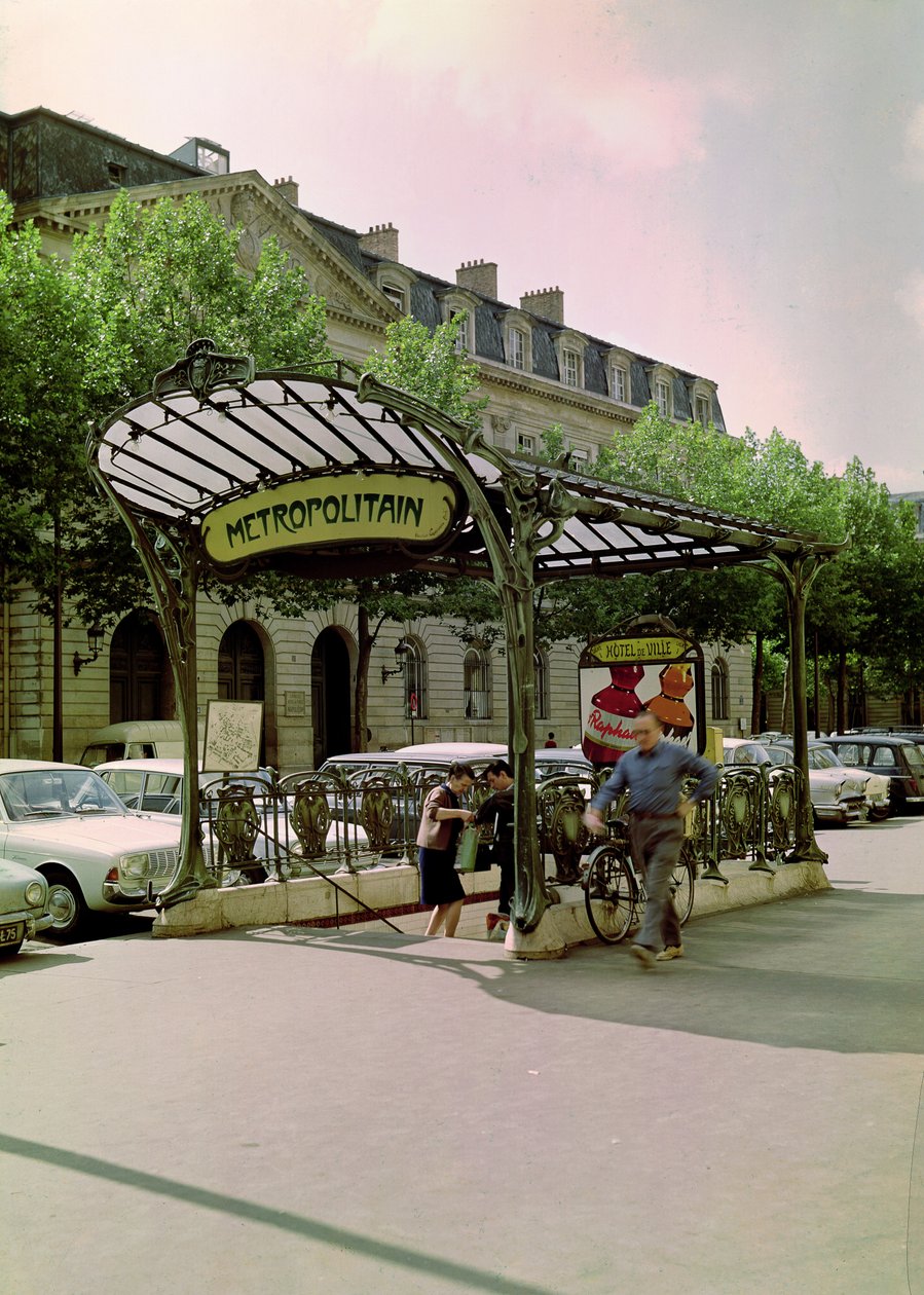 Udsigt over indgangen til Hotel de Ville Metropolitain, 1899-1904 af Hector Guimard