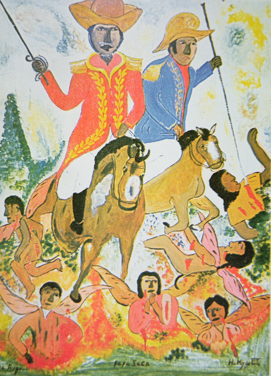 Papa Zaca, Voodoo God of Agriculture (olie om bord) af Hector Hyppolite