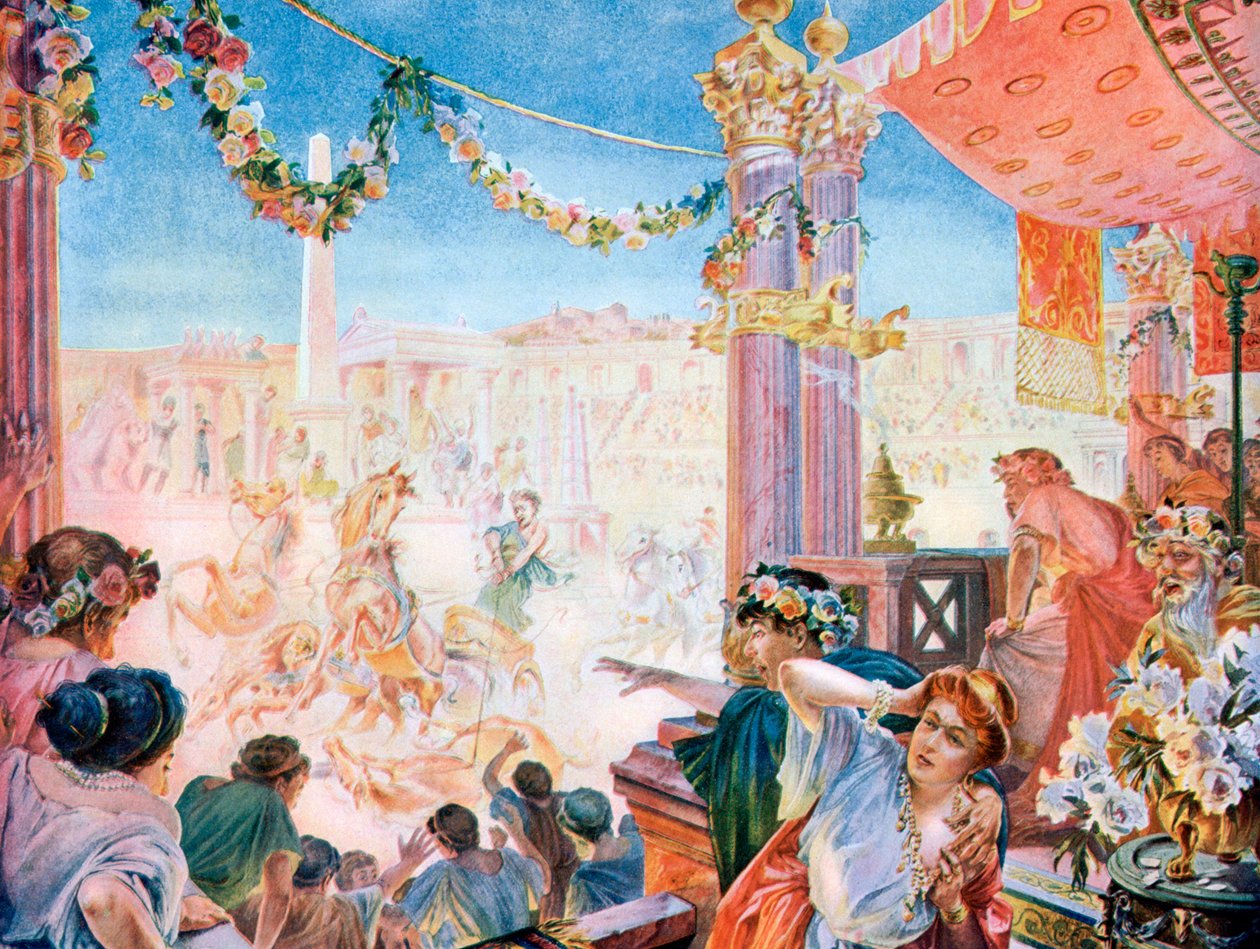 Circus of Nero eller Circus of Caligula, Rom, 1901. af Heilbronn