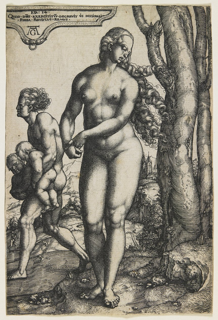 Rhea Sylvia (Romulus og Remus), ca. 1530 af Heinrich Aldegrever