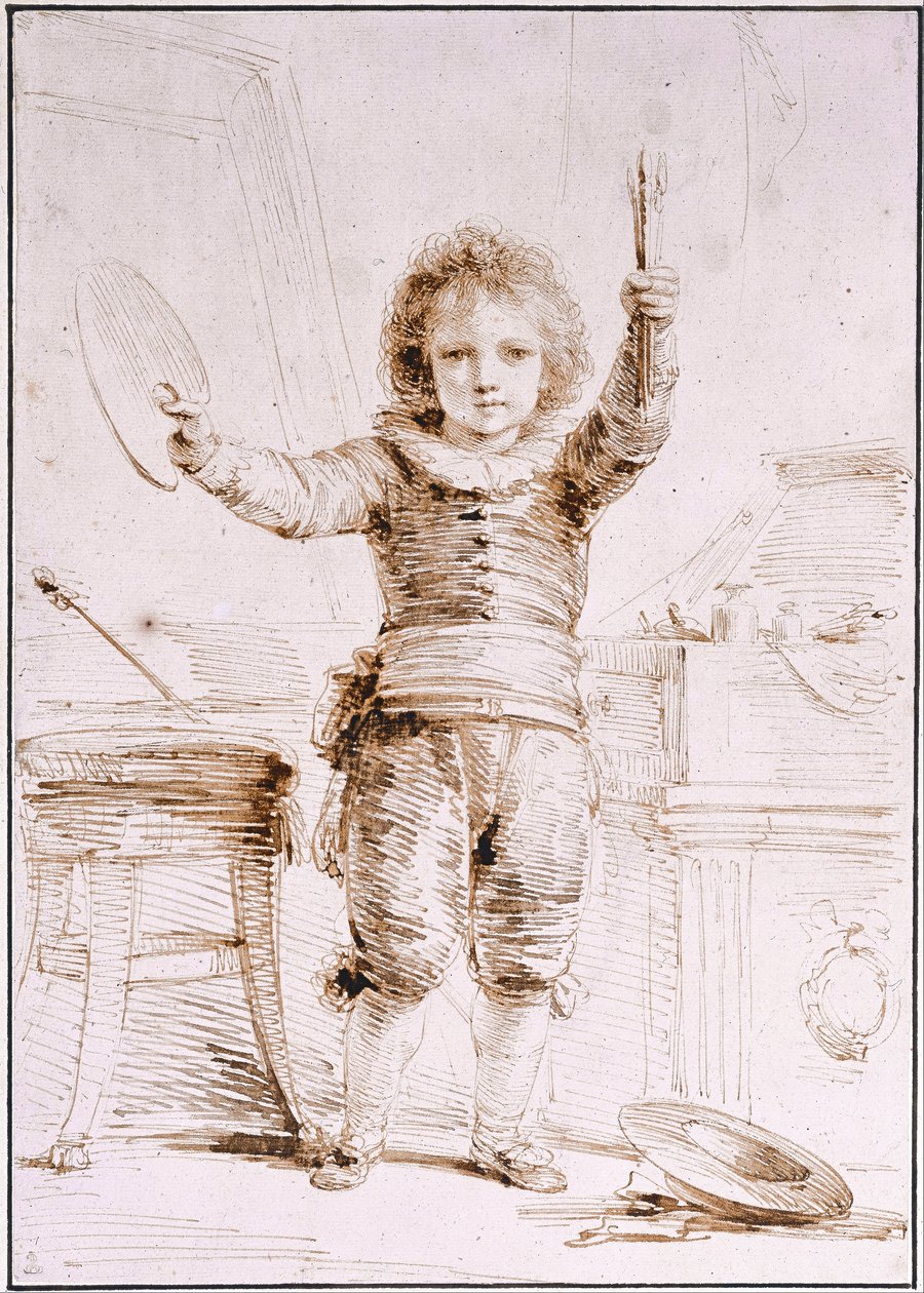 Kunstnerens søn, Heinrich, ca. 1793 af Friedrich Heinrich Fuger