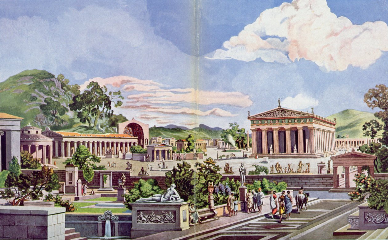 Olympia i den klassiske æra, 1914 _ af Heinrich Gaertner