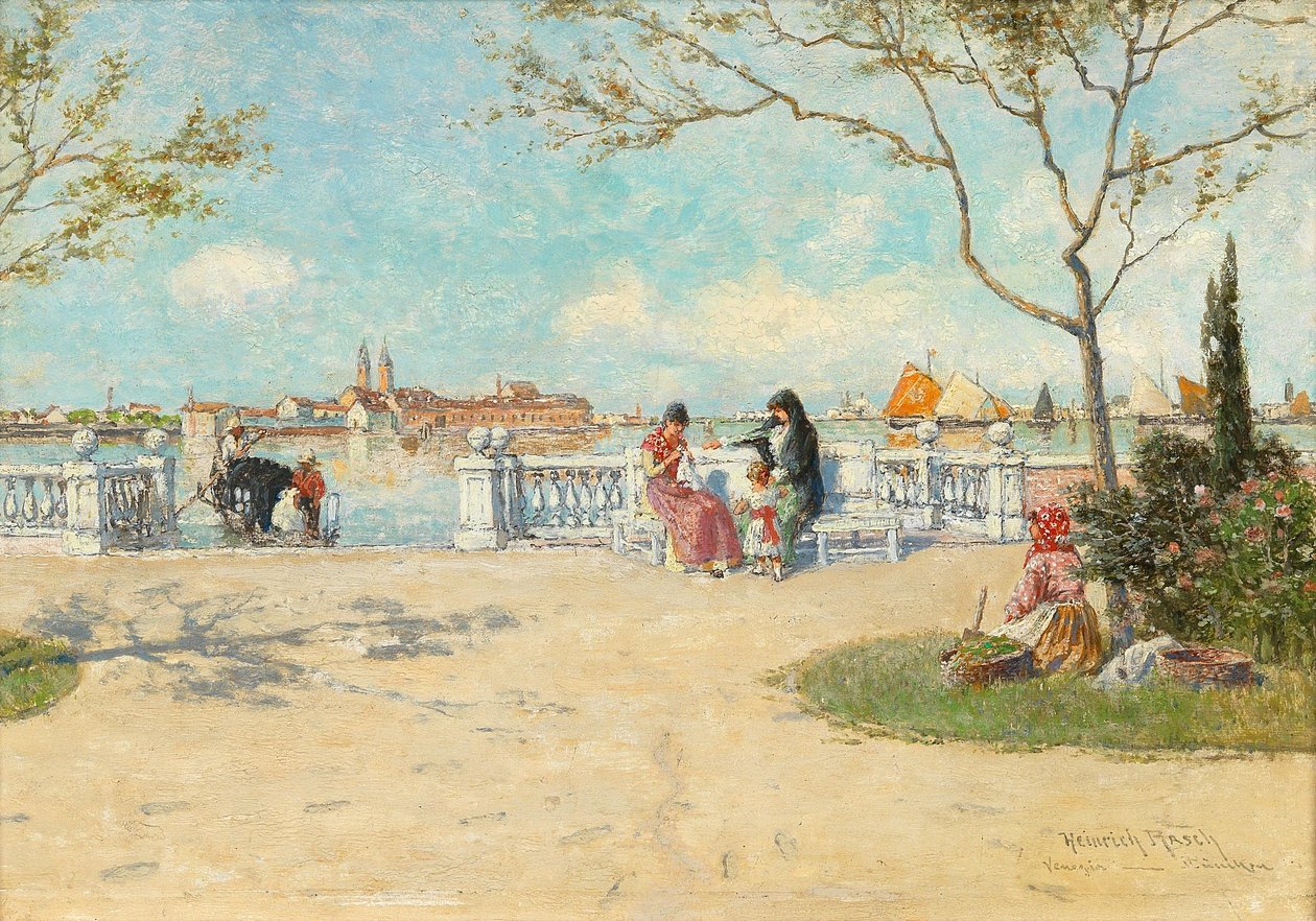 Venetiansk scene af Heinrich Rasch