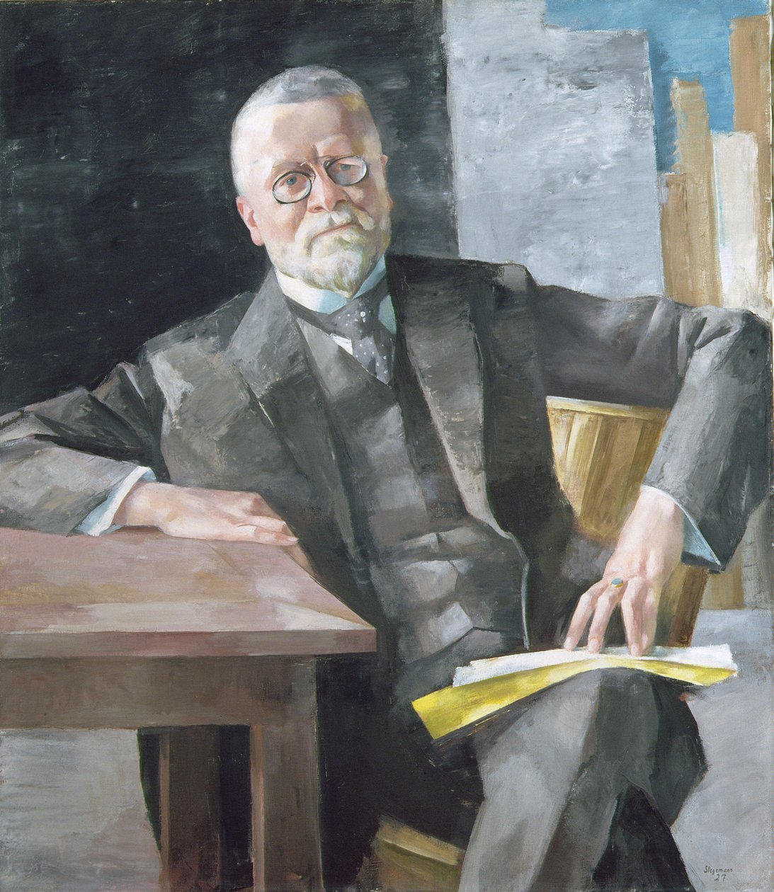 Professor Dr. Fritz Schumacher (1869-1947), 1927 af Heinrich Stegemann