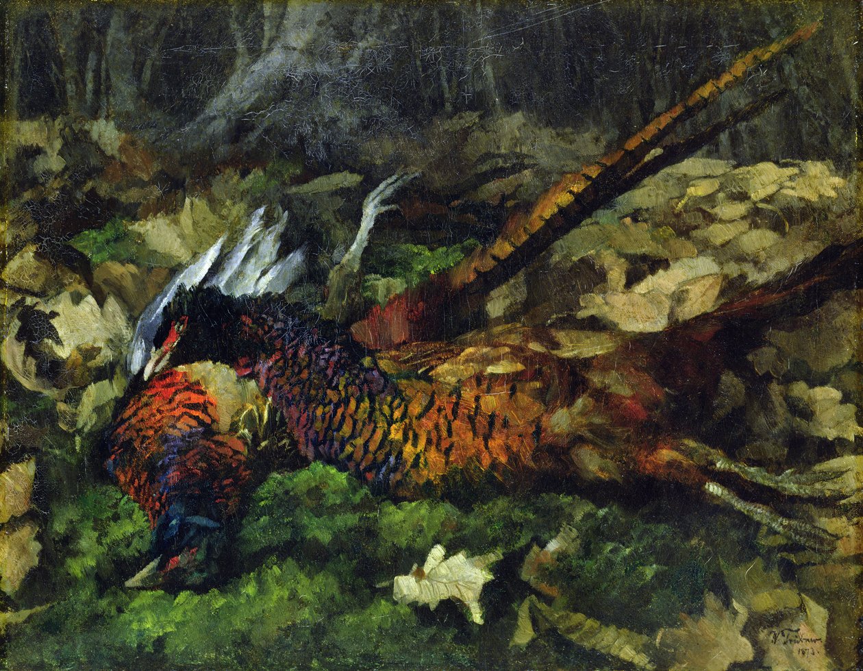Fasaner, 1873 af Heinrich Wilhelm Truebner