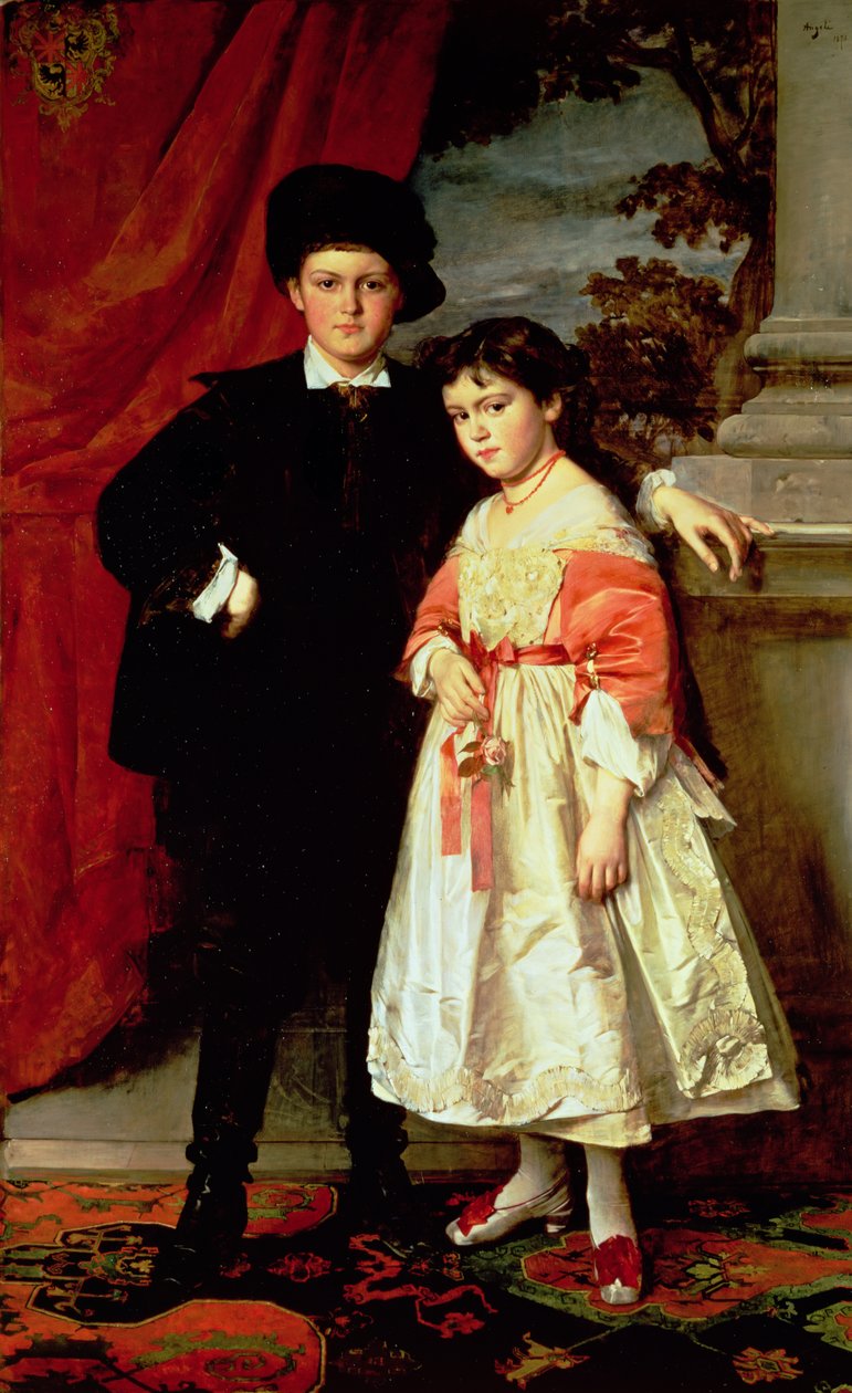 Freiherr von Seidlers børn af Heinrich von Angeli