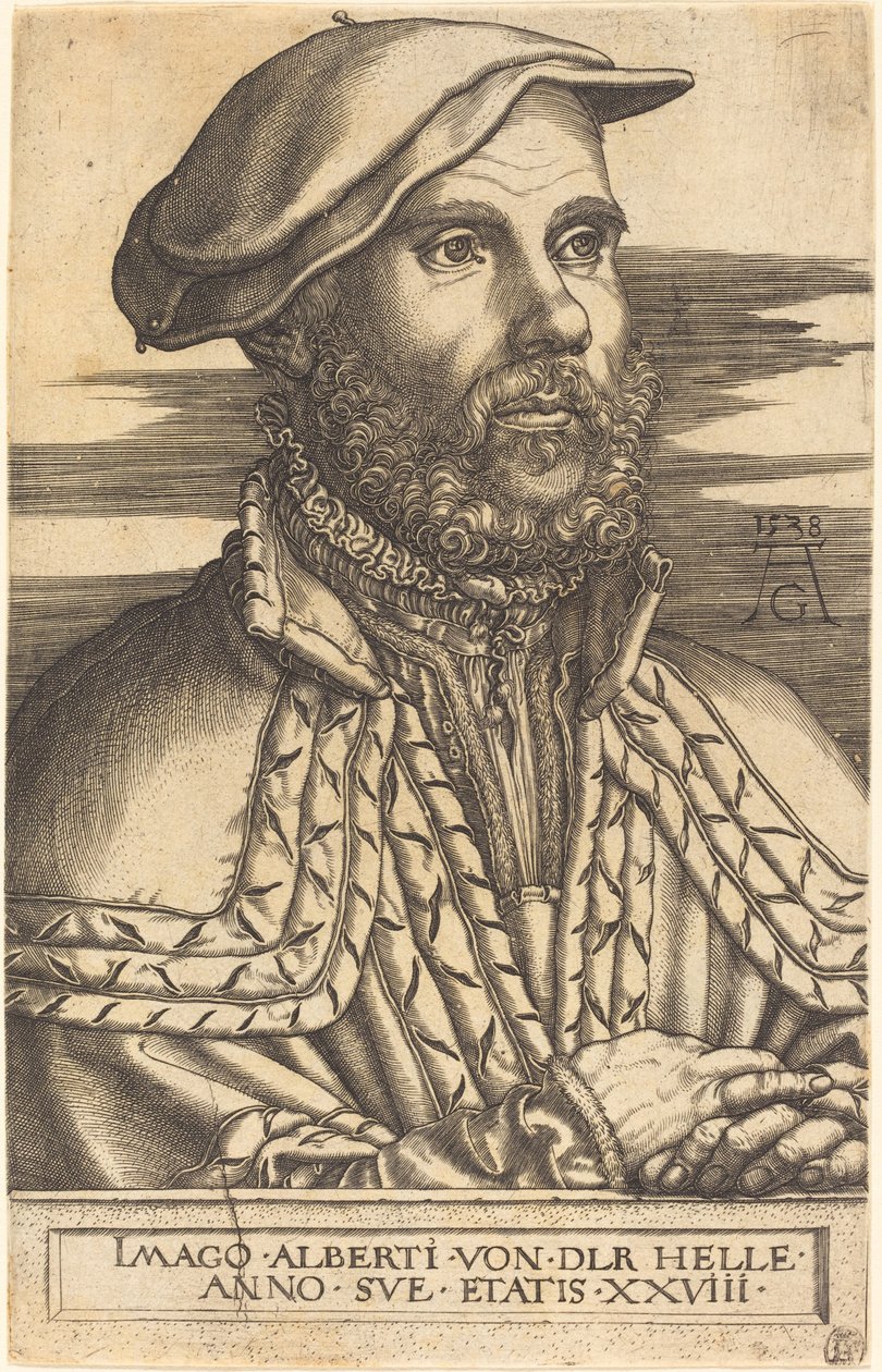Albert van der Helle, 1538. af Heinrich Aldegrever