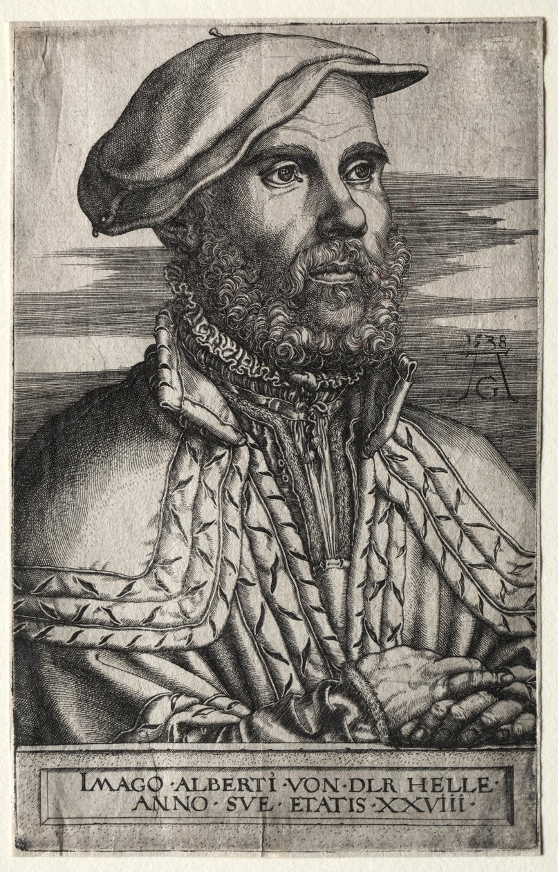 Albert van der Helle, 1538. af Heinrich Aldegrever
