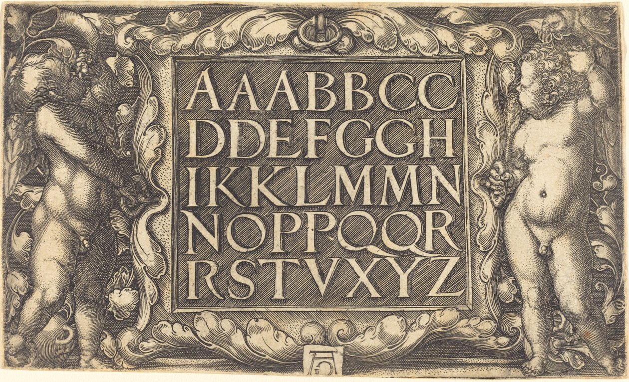 Alfabet af Heinrich Aldegrever